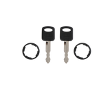 JDMSPEED Door Lock Cylinder 2 Set Tumbler 2 Keys For Ford F150 250 350 Pickup 1992-1995