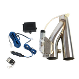 JDMSPEED NEW 3" Electric Exhaust Downpipe Cutout E-cut Out Valve Controller Remote Kit