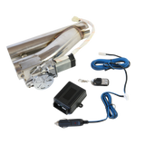 JDMSPEED NEW 3" Electric Exhaust Downpipe Cutout E-cut Out Valve Controller Remote Kit