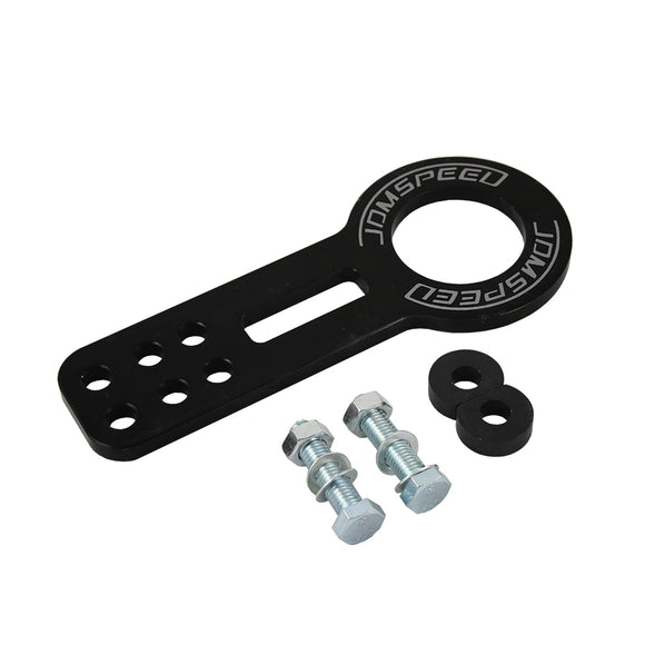 JDMSPEED Brand New Black Racing Front Towing Hook Kit CNC Billet Aluminum Anodized