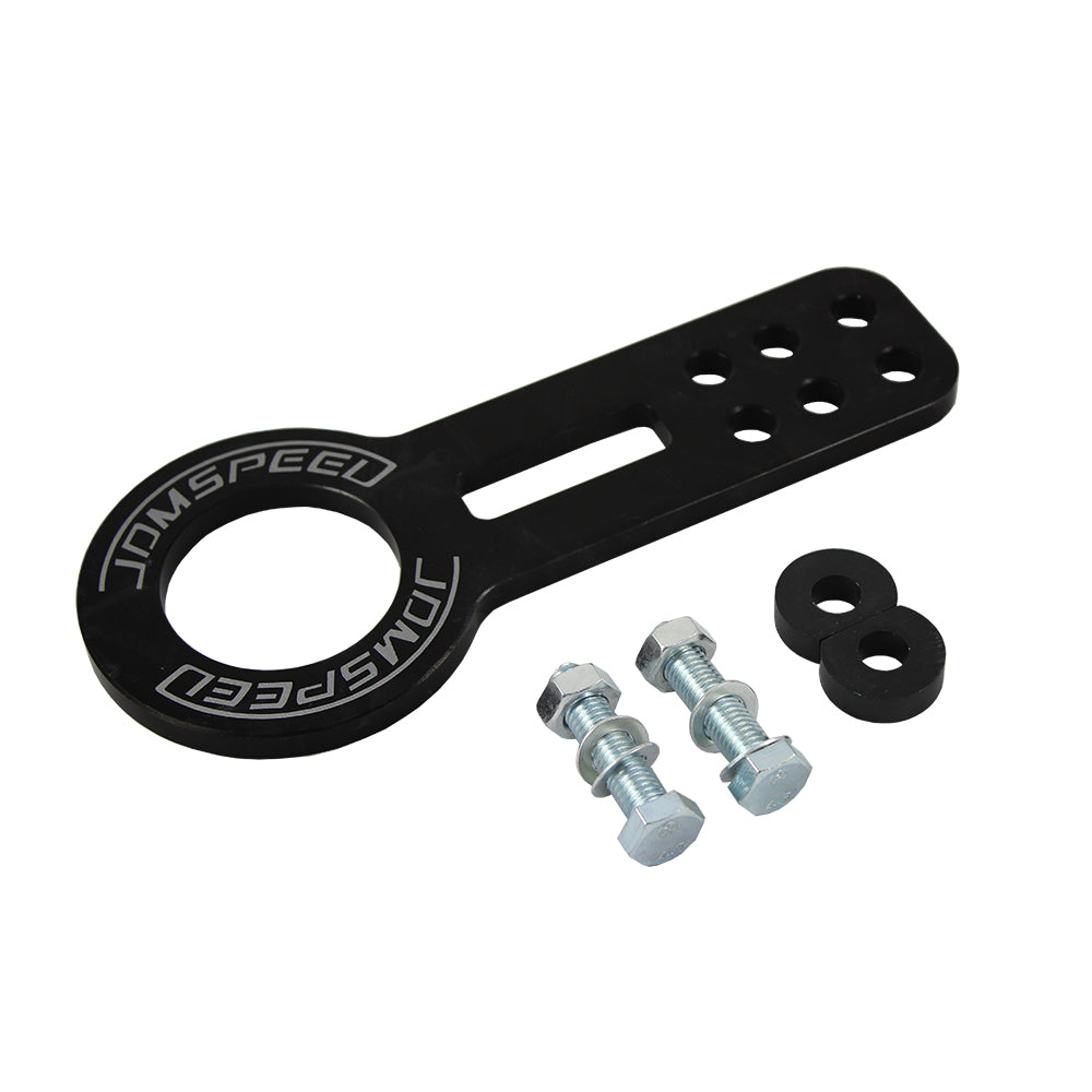 JDMSPEED Brand New Black Racing Front Towing Hook Kit CNC Billet Alumi