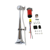 JDMSPEED Universal Air Horn Compressor 150DB with 12V Super Loud Single Train Trumpet Car
