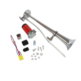 JDMSPEED Universal Air Horn Compressor 150DB with 12V Super Loud Single Train Trumpet Car