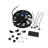 JDMSPEED Universal 7" inch Slim Fan Electric Radiator Cooling Mount Kit 12V Push Pull