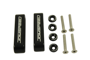 JDMSPEED Black JDMSPEED Hood Spacer Risers Kit Set For Acura Integra Honda Civic