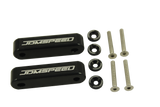 JDMSPEED Black JDMSPEED Hood Spacer Risers Kit Set For Acura Integra Honda Civic
