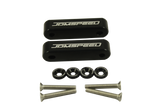 JDMSPEED Black JDMSPEED Hood Spacer Risers Kit Set For Acura Integra Honda Civic