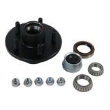 JDMSPEED With Bearings Trailer Idler Hub Kits 5 on 4.5 For 3500 lbs Axle 1/2"-20 Thread