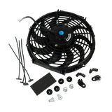 JDMSPEED Universal 12" inch Slim Fan Push Pull 12V Electric Radiator Cooling Mount Kit
