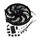 JDMSPEED 1x14'' inch Universal Slim Pull Push Racing Electric Radiator Fan Engine Cooling