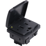 JDMSPEED Center Console AC Rear Power Outlet Socket 110V 150W Fits Ford F-Series Lincoln