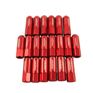 JDMSPEED 20pcs Red Extended Forged Aluminum Tuner Racing Wheel Lug Nuts For Ford Mustang