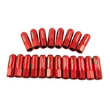 JDMSPEED 20pcs Red Extended Forged Aluminum Tuner Racing Wheel Lug Nuts For Ford Mustang