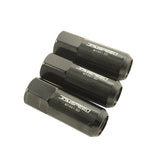 JDMSPEED Black 20PCS M14X1.5 60MM Extended Forged Aluminum Wheel Rim Tuner Racing Lug Nut