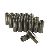 JDMSPEED Black 20PCS M14X1.5 60MM Extended Forged Aluminum Wheel Rim Tuner Racing Lug Nut