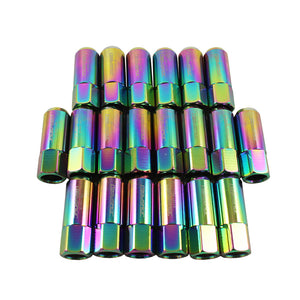 JDMSPEED NEO CHROME 20PC 14X1.5MM 60MM EXTENDED FORGED ALUMINUM TUNER RACING LUG NUT