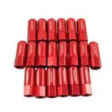 JDMSPEED Red 20PCS M14X1.5 60MM Extended Forged Aluminum Wheel Rim Tuner Racing Lug Nuts