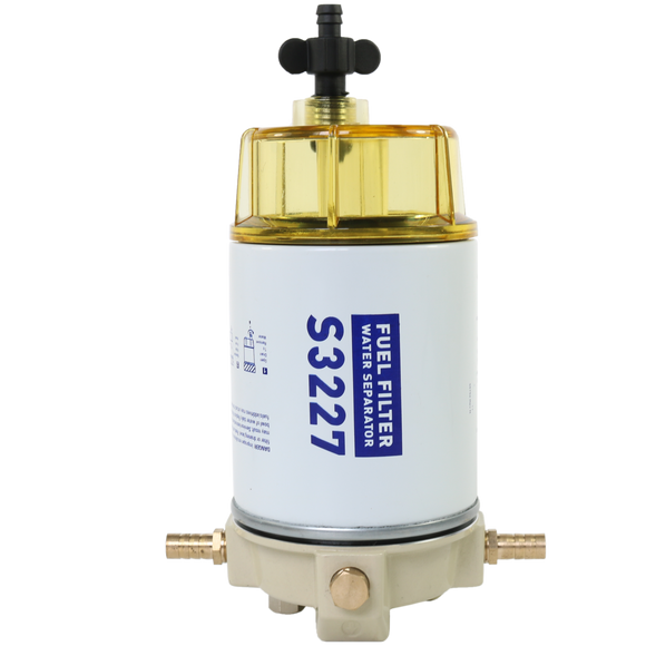 JDMSPEED Fuel Filter/Water Separator Complete Kit 320R-RAC-01Fits Racor Spin-On 10 Micron