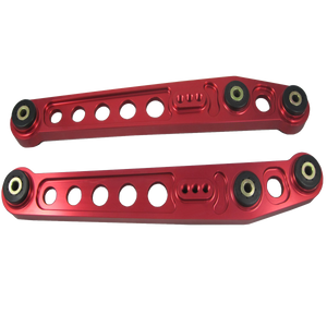JDMSPEED Rear Red Lower Control Arm&Subframe Brace+Tie Bar Kit Fits Honda Civic EK 96-00