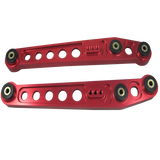 JDMSPEED Rear Red Lower Control Arm&Subframe Brace+Tie Bar Kit Fits Honda Civic EK 96-00