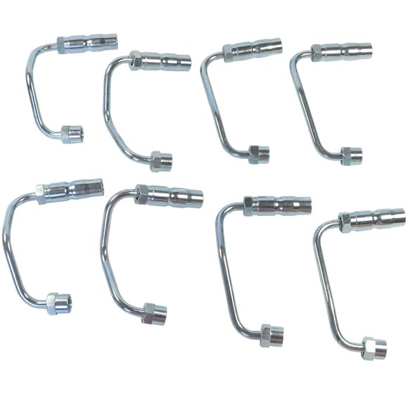 JDMSPEED SET OF 8 FUEL INJECTOR LINES FIT FOR 2001-04 CHEVY CHEVROLET GMC DURAMAX 6.6 LB7