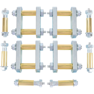 JDMSPEED Greasable Shackle Spring Bolt Link Kit Fits Heavy Duty Tandem Axle Truck Trailer