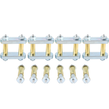JDMSPEED Greasable Shackle Spring Bolt Link Kit Fits Heavy Duty Tandem Axle Truck Trailer