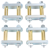 JDMSPEED Greasable Shackle Spring Bolt Link Kit Fits Heavy Duty Tandem Axle Truck Trailer