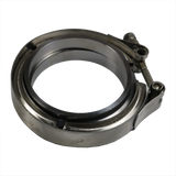 JDMSPEED 3'' 76mm V-Band Stainless Steel Flange & Clamp Kit For Turbo Exhaust Downpipes
