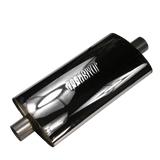 JDMSPEED NEW Universal 19" Stainless Steel ProXS Muffler Oval 2.5" Center/Center