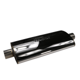 JDMSPEED NEW Universal 19" Stainless Steel ProXS Muffler Oval 2.5" Center/Center