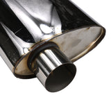 JDMSPEED Universal ProXS Muffler 19" Stainless Steel Oval 3" Offset/Offset