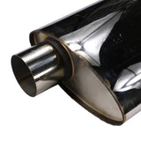 JDMSPEED Universal ProXS Muffler 19" Stainless Steel Oval 3" Offset/Offset