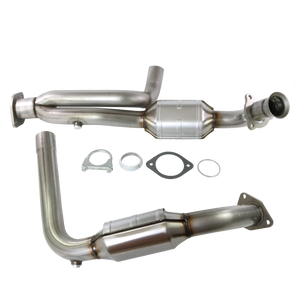 JDMSPEED Catalytic Converter Exhaust Y-Pipe Replacement For 99-05 Silverado Sierra Yukon