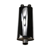 JDMSPEED Universal ProXS Muffler 24" Stainless Steel Oval 3" Inlet/Dual 2.5" Outlet