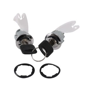 JDMSPEED Door Lock Cylinder 2 Set Tumbler 2 Keys For Ford F150 250 350 Pickup 1992-1995