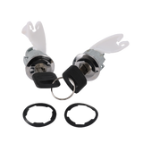 JDMSPEED Door Lock Cylinder 2 Set Tumbler 2 Keys For Ford F150 250 350 Pickup 1992-1995