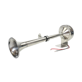 JDMSPEED 12V 390mm Stainless Steel Single Trumpet Horn For Truck Train Car Marine Boat