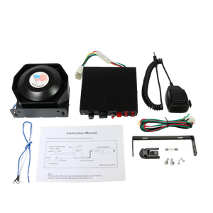 JDMSPEED New MIC System 8 Sound Loud 200W Car Warning Alarm Fire Horn PA Speaker
