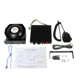 JDMSPEED New MIC System 8 Sound Loud 200W Car Warning Alarm Fire Horn PA Speaker