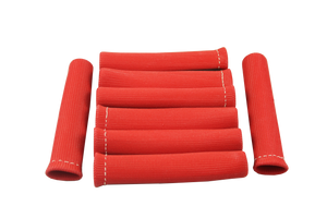 JDMSPEED 8Pcs Red 1200° Spark Plug Wire Boot Heat Shield Protector Sleeve BBC SBC 350 454