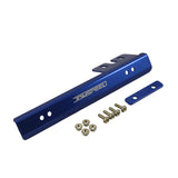 JDMSPEED Blue Universal Front Bumper License Plate Bracket Side Mount Relocator Holder