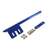 JDMSPEED Blue Universal Front Bumper License Plate Bracket Side Mount Relocator Holder