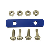 JDMSPEED Blue Universal Front Bumper License Plate Bracket Side Mount Relocator Holder