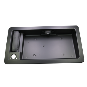 JDMSPEED Rear Plate Exterior Door Handle & License Bracket Fits Ford Van E150 E250 E350