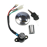 JDMSPEED Ignition Switch Fuel Gas Cap Helmet Seat Lock Key Set For Honda Rebel 250 CMX250