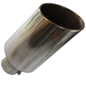 JDMSPEED Polished Stainless Steel Diesel Exhaust Tip 4" Inlet 8" Outlet 18" Long