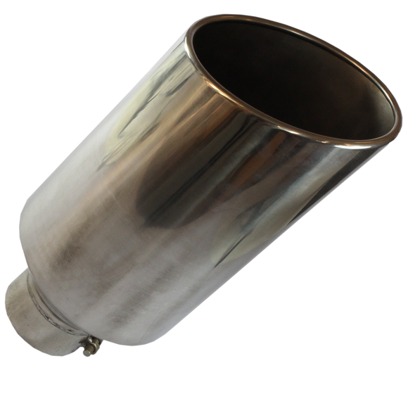 JDMSPEED Polished Stainless Steel Diesel Exhaust Tip 4