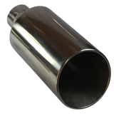 JDMSPEED Polished Stainless Steel Diesel Exhaust Tip 4" Inlet 8" Outlet 18" Long