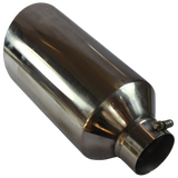 JDMSPEED Polished Stainless Steel Diesel Exhaust Tip 4" Inlet 8" Outlet 18" Long